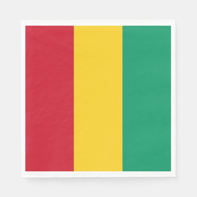 Flagge von Guinea Serviette (Vorderseite)