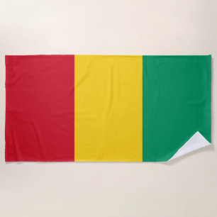Flagge von Guinea Strandtuch