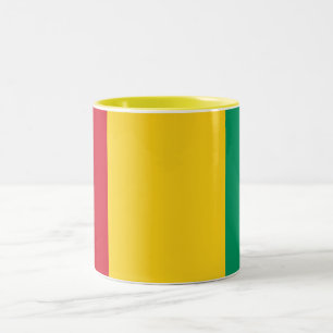 Flagge von Guinea Zweifarbige Tasse