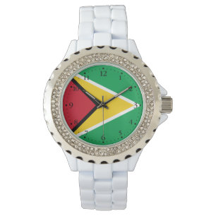 Flagge von Guyana Armbanduhr
