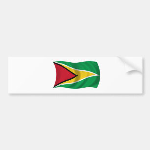 Flagge von Guyana Autoaufkleber