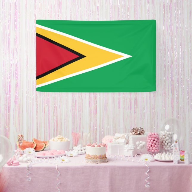 Flagge von Guyana Banner (Party)
