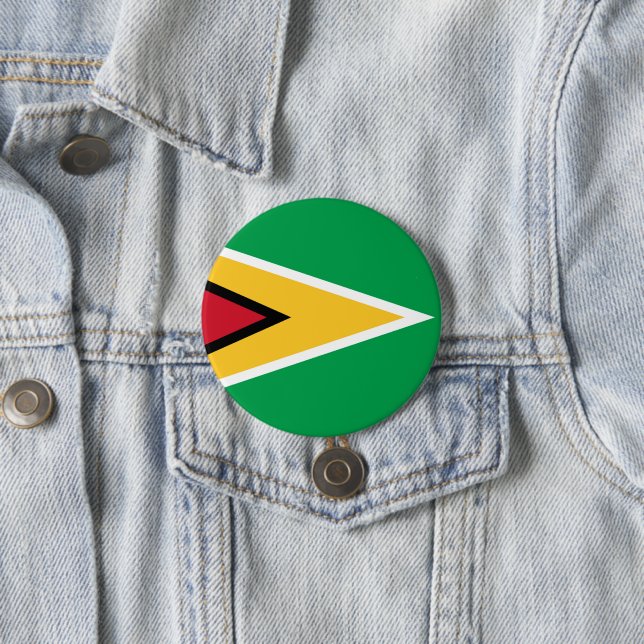 Flagge von Guyana Button (Beispiel)