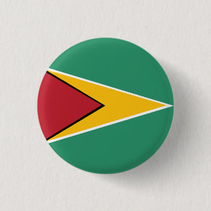 Flagge von Guyana Button