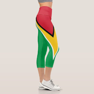 Flagge von Guyana Capri Leggings