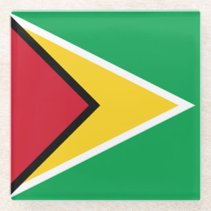 Flagge von Guyana Glasuntersetzer