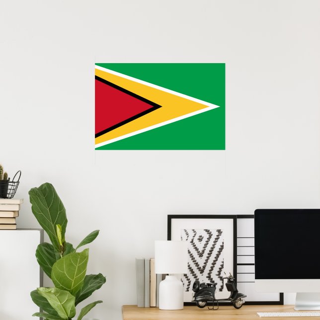 Flagge von Guyana Poster (Heimbüro)