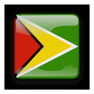 Flagge von Guyana Poster