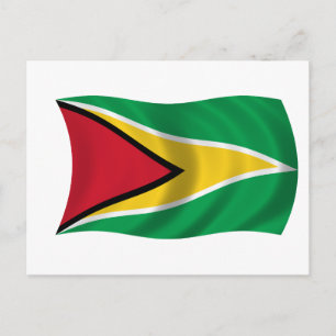 Flagge von Guyana Postkarte