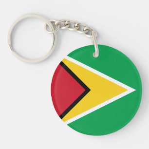 Flagge von Guyana Schlüsselanhänger