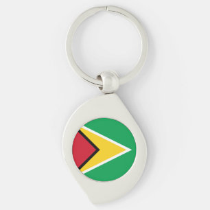 Flagge von Guyana Schlüsselanhänger