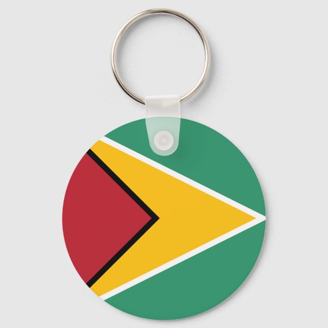 Flagge von Guyana Schlüsselanhänger (Vorderseite)