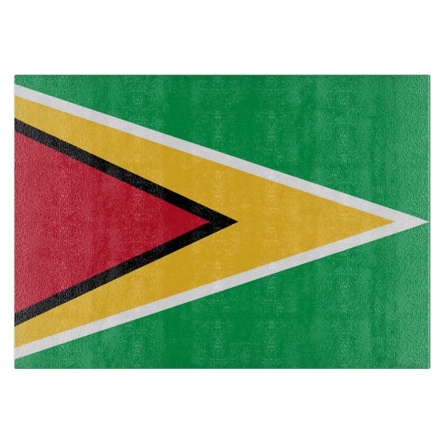 Flagge von Guyana Schneidebrett (Vorderseite)