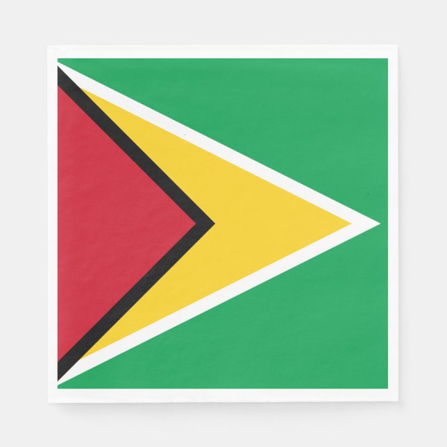 Flagge von Guyana Serviette (Vorderseite)