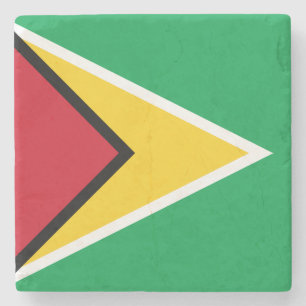 Flagge von Guyana Steinuntersetzer