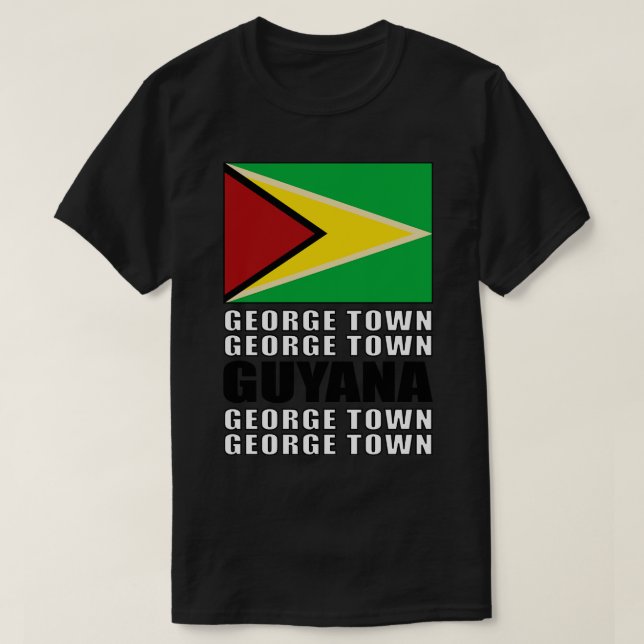 Flagge von Guyana T-Shirt (Design vorne)