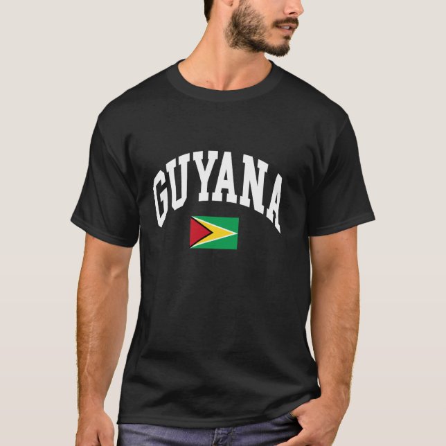 Flagge von Guyana T-Shirt (Vorderseite)