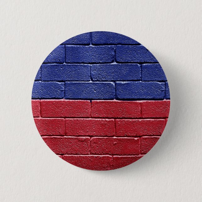 Flagge von Haiti Button (Vorderseite)