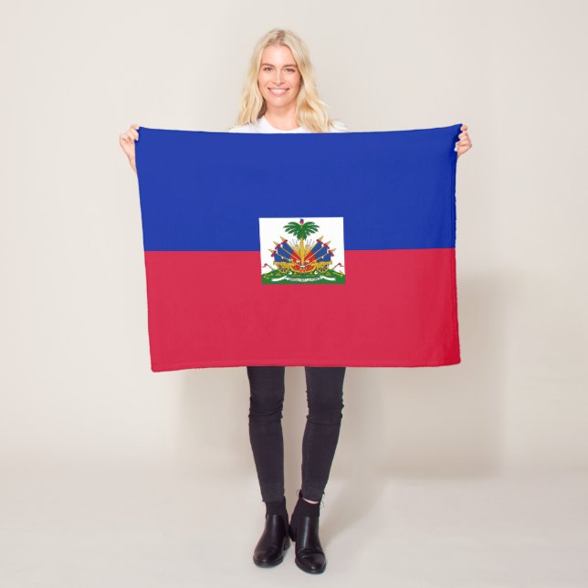 Flagge von Haiti Fleecedecke (Beispiel)