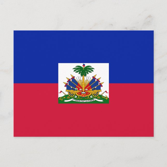 Flagge von Haiti Postkarte (Vorderseite)