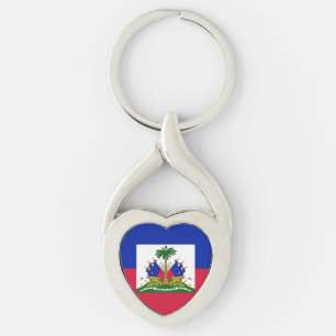Flagge von Haiti Schlüsselanhänger