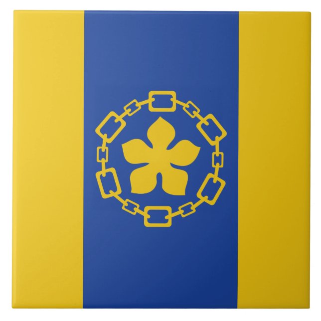 Flagge von Hamilton (Ontario, Kanada) Fliese (Vorderseite)