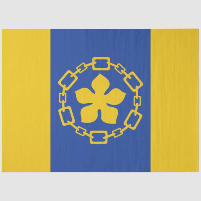 Flagge von Hamilton (Ontario, Kanada) Seidenpapier (Vorderseite)