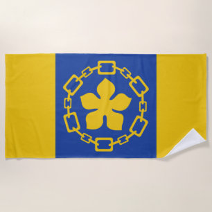 Flagge von Hamilton (Ontario, Kanada) Strandtuch