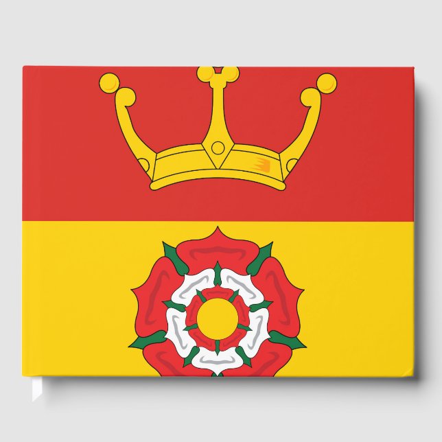 Flagge von Hampshire (Landkreis des Vereinigten Kö Gästebuch (Vorderseite)