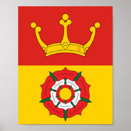 Flagge von Hampshire (Landkreis des Vereinigten Kö Poster