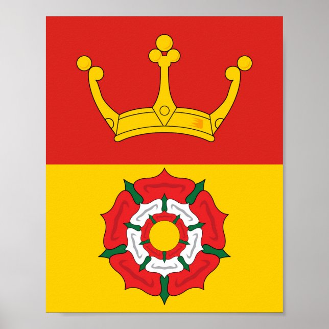 Flagge von Hampshire (Landkreis des Vereinigten Kö Poster (Vorne)