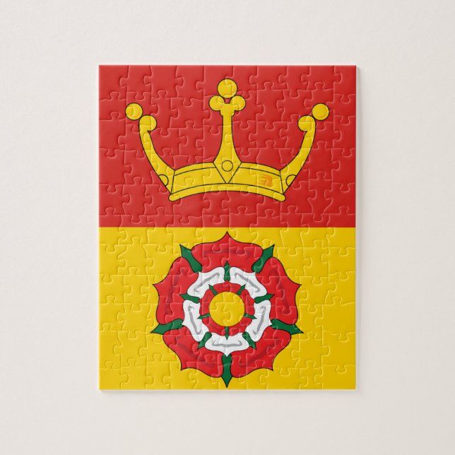 Flagge von Hampshire (Landkreis des Vereinigten Kö Puzzle (Vertikal)
