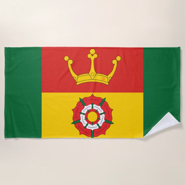 Flagge von Hampshire (Landkreis des Vereinigten Kö Strandtuch (Vorderseite)