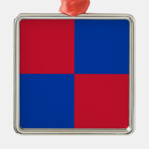 Flagge von Harenkarspel Silbernes Ornament