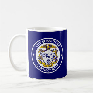 Flagge von Hartford, Connecticut Kaffeetasse