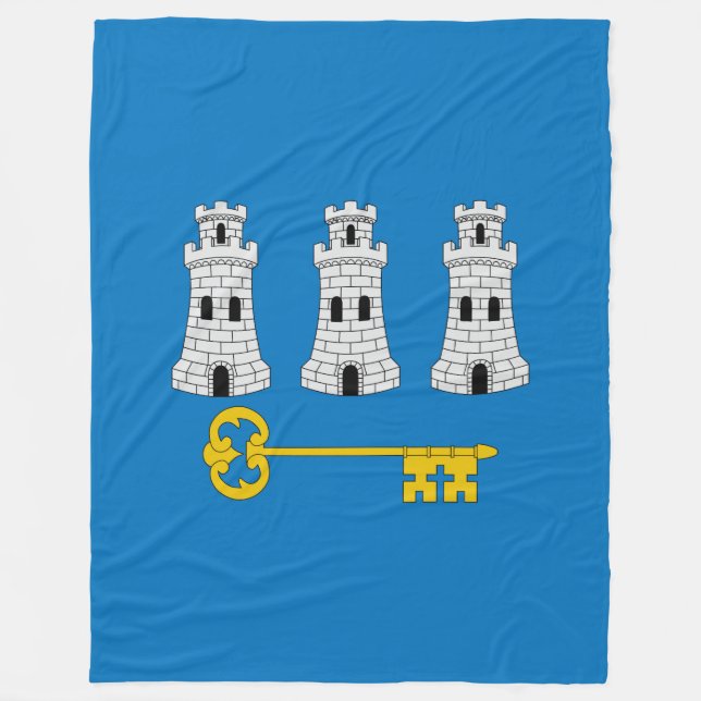 Flagge von Havanna, Kuba-Fleece-Blanket Fleecedecke (Vorderseite)