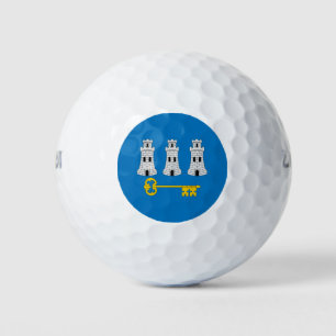 Flagge von Havanna, Kuba Golf Balls Golfball