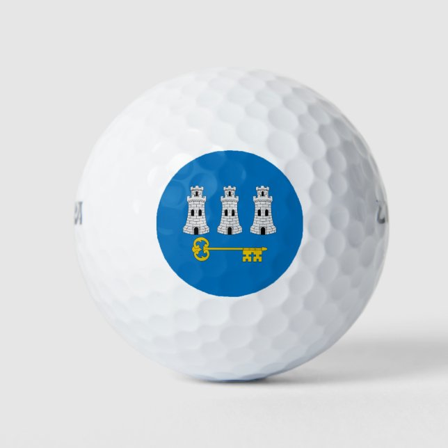 Flagge von Havanna, Kuba Golf Balls Golfball (Vorderseite)