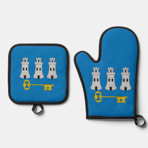 Flagge von Havanna, Kuba-Sumpfblanket Ofenhandschuh & Topflappen-Set