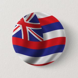 Flagge von Hawaii Button