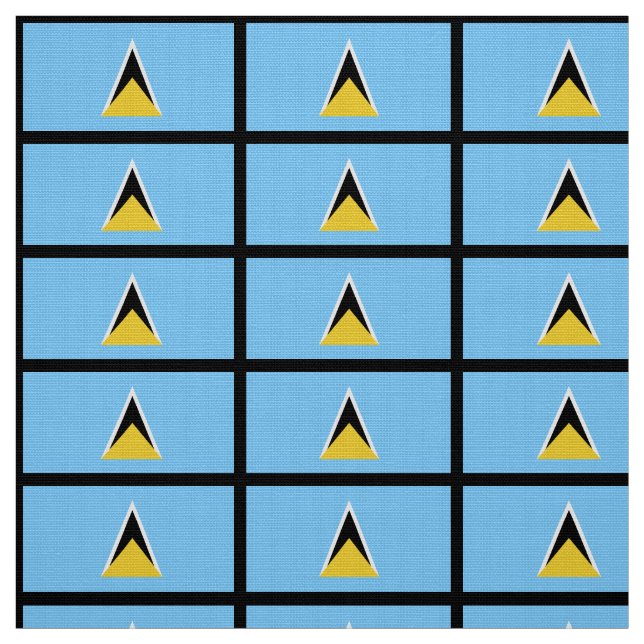 Flagge von Heiliger Lucia Stoff (Muster)