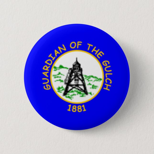 Flagge von Helena, Montana Button (Vorderseite)
