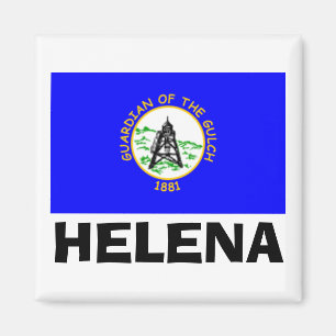 Flagge von Helena, Montana Magnet