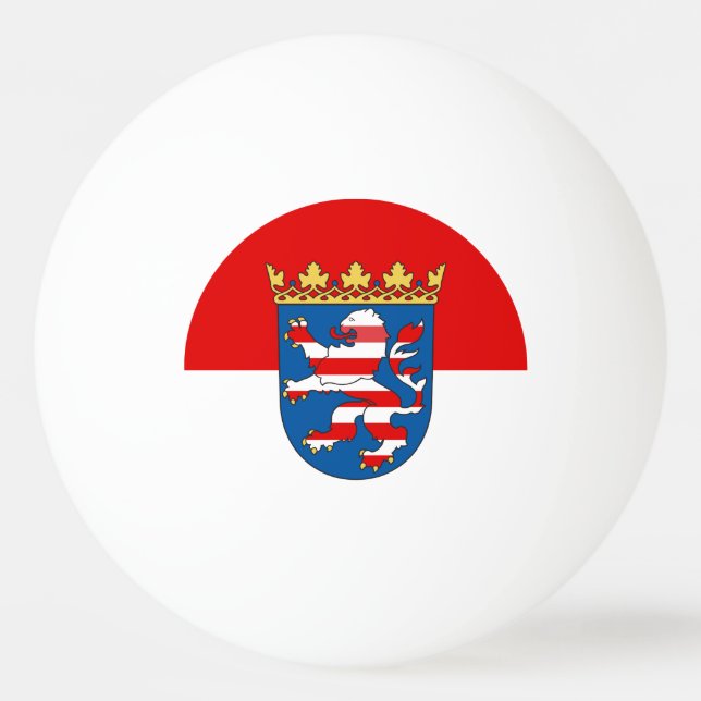 Flagge von Hesse Ping-Pong Ball (Vorderseite)