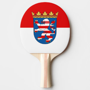 Flagge von Hesse Ping-Pong Paddle Tischtennis Schläger