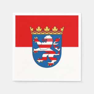 Flagge von Hessen Papier Servietten