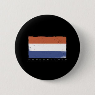 Flagge von Holland mit niederländischem Text Button