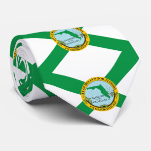Flagge von Hollywood, Florida Krawatte