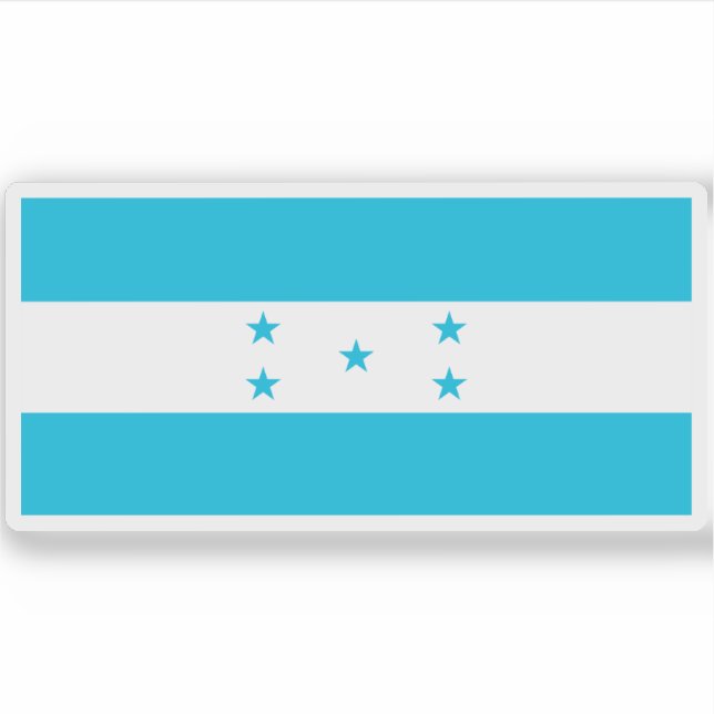 Flagge von Honduras Aufkleber (Vorderseite)