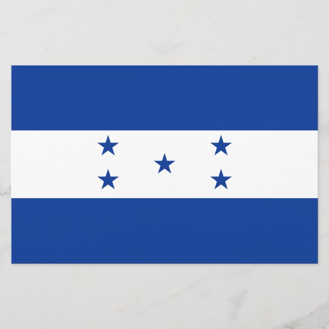 Flagge von Honduras Briefpapier (Vorderseite)